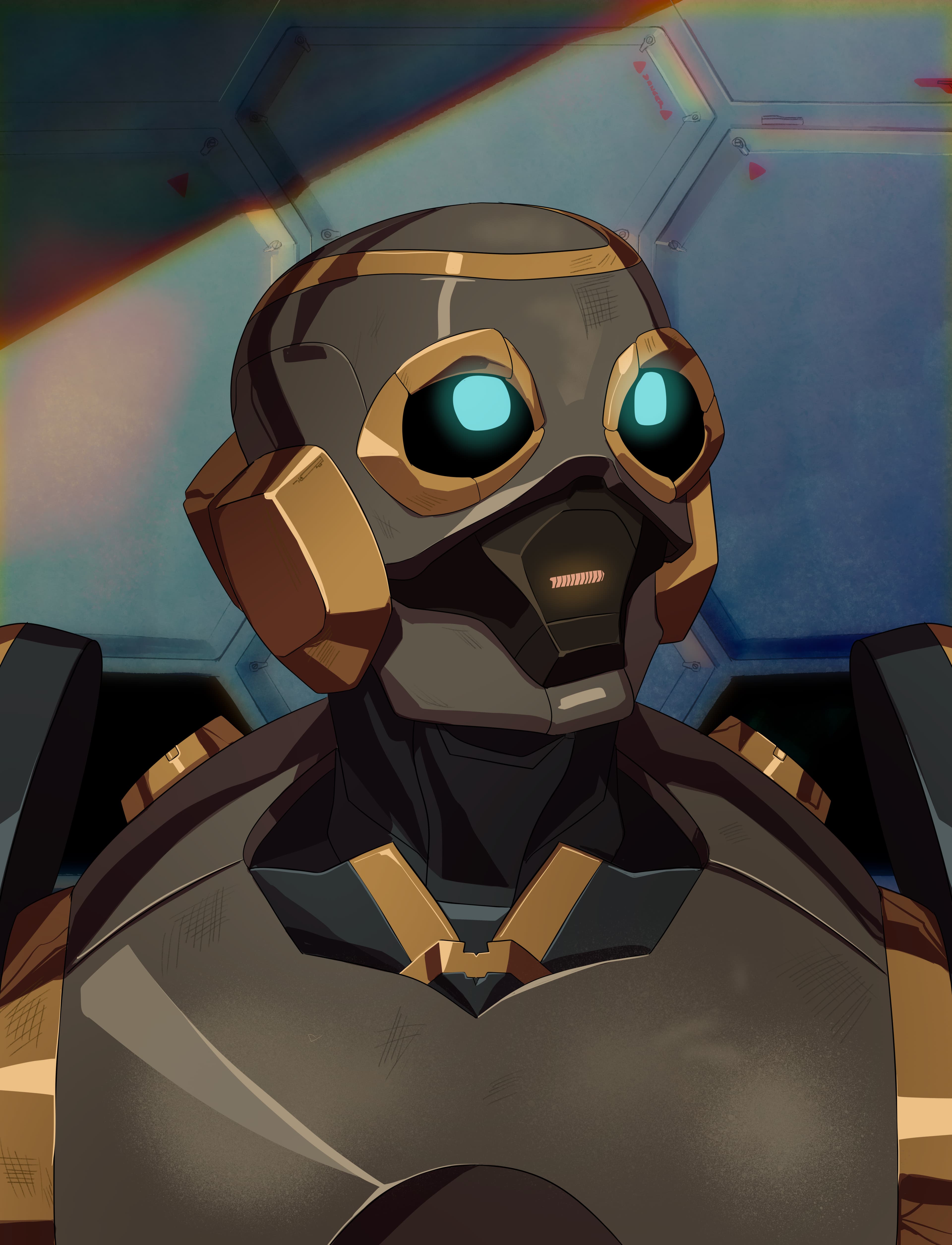 Portrait photo of Sentinel Unit SX-78RT-2, “Hyperion”